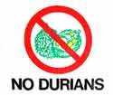 NoDuriansSign