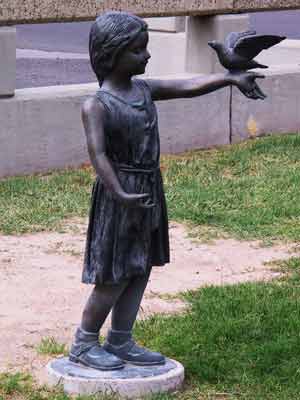 BronzeGirlwithDove-Memorial Gardens-091103